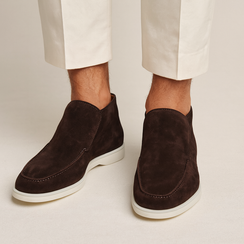 Men's Suede Loafers Classic Elegance Timeless Design Versatile Casual Wear