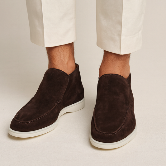 Men's Suede Loafers Classic Elegance Timeless Design Versatile Casual Wear