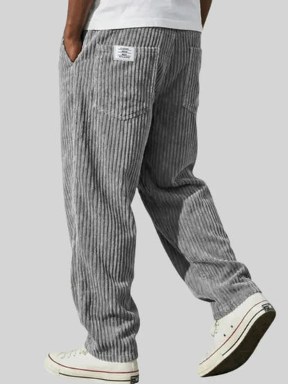Men's Casual Corduroy Trousers Relaxed Fit Everyday Versatile Stylish