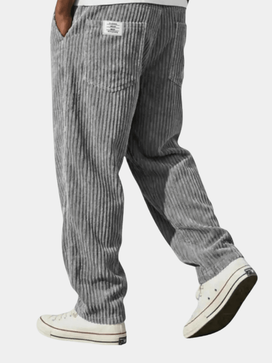 Men's Casual Corduroy Trousers Relaxed Fit Everyday Versatile Stylish