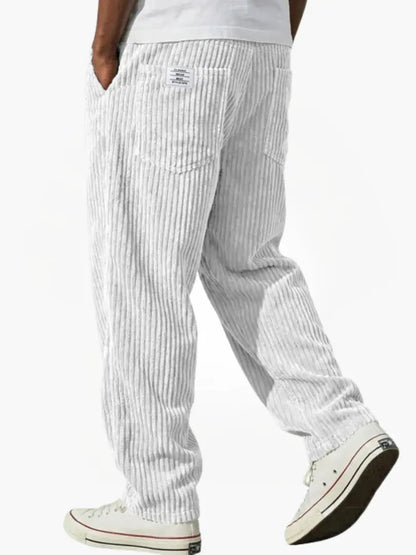 Men's Casual Corduroy Trousers Relaxed Fit Everyday Versatile Stylish