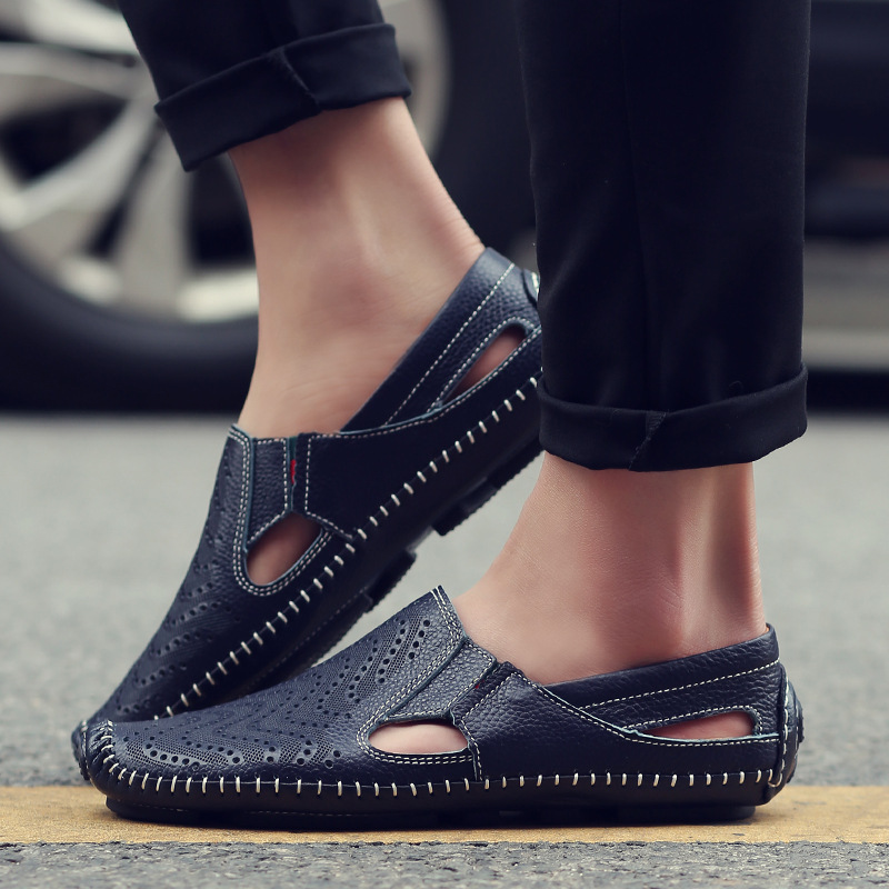 Men's Flat Sandals Open-Toe Adjustable Strap Slip-On Casual Beach Pool Everyday Holiday Comfort Outdoor Denver