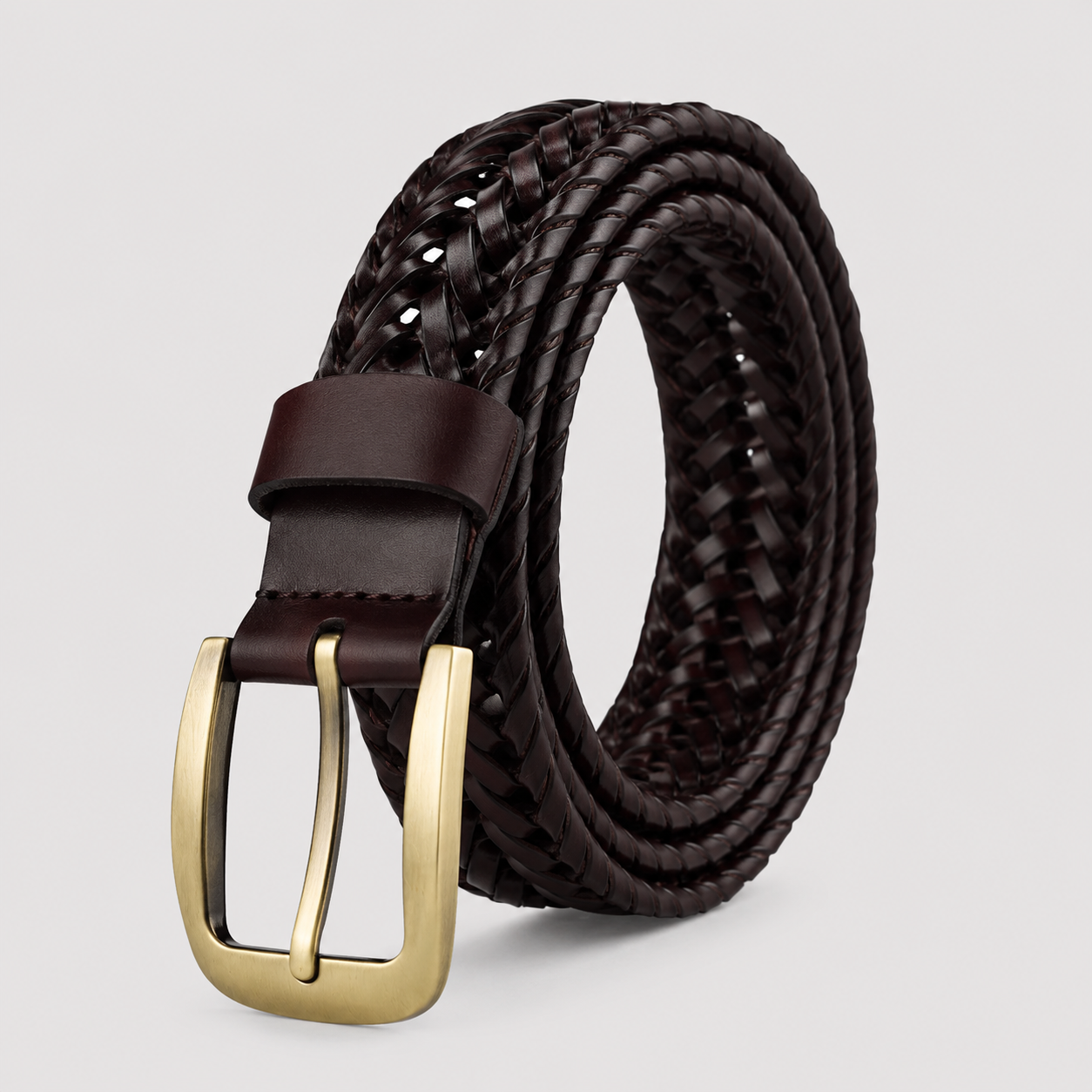 Men's Woven Belt Stretch Elastic Braided Adjustable Casual Business Smart-Casual Everyday Accessory Hollis