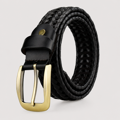 Men's Woven Belt Stretch Elastic Braided Adjustable Casual Business Smart-Casual Everyday Accessory Hollis