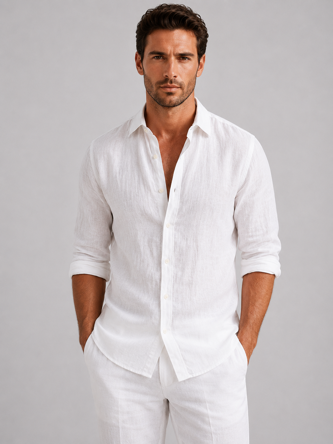 Men's Relaxed Fit Shirt Short-Sleeve Button-Up Collared Casual Holiday Beach Smart-Casual Everyday Versatile Rylance