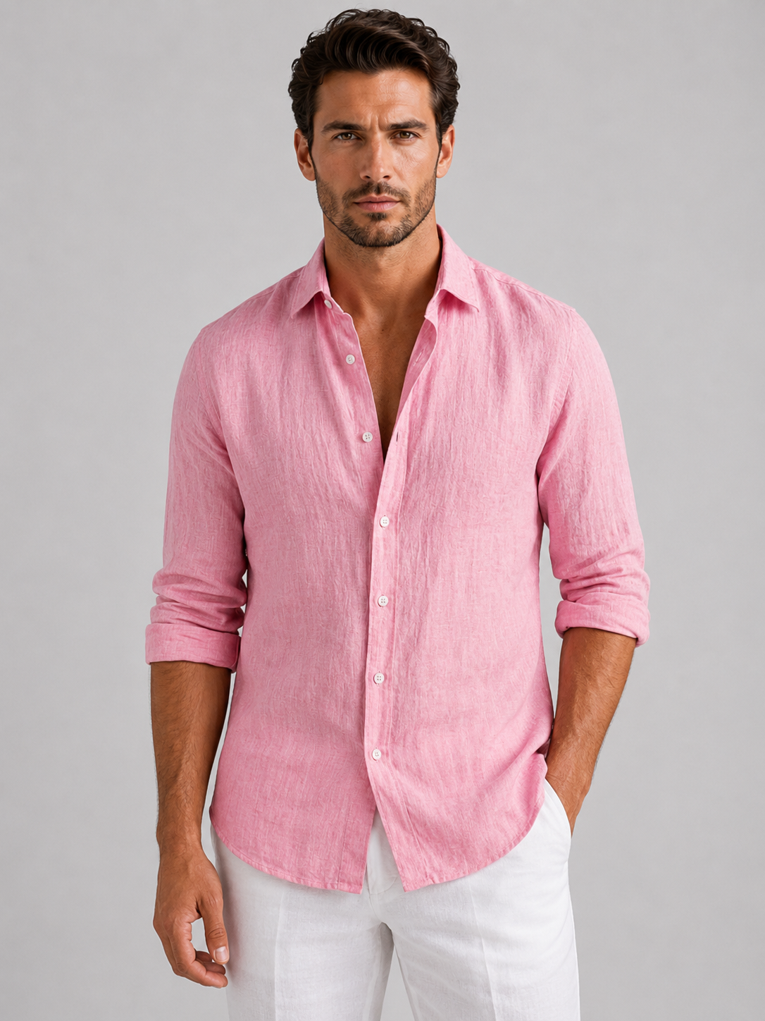Men's Relaxed Fit Shirt Short-Sleeve Button-Up Collared Casual Holiday Beach Smart-Casual Everyday Versatile Rylance