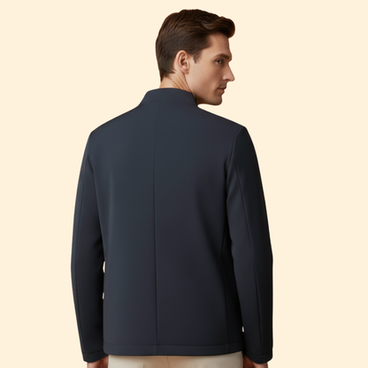 Men's Bomber Jacket Full-Zip Modern Ribbed Trim Casual Autumn Layering Everyday Streetwear Charlie