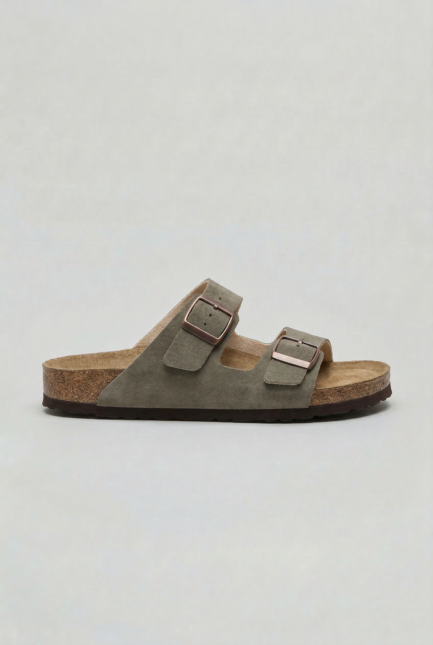 Men's Casual Double Buckle Sandals Contoured Footbed Stylish Everyday Wear