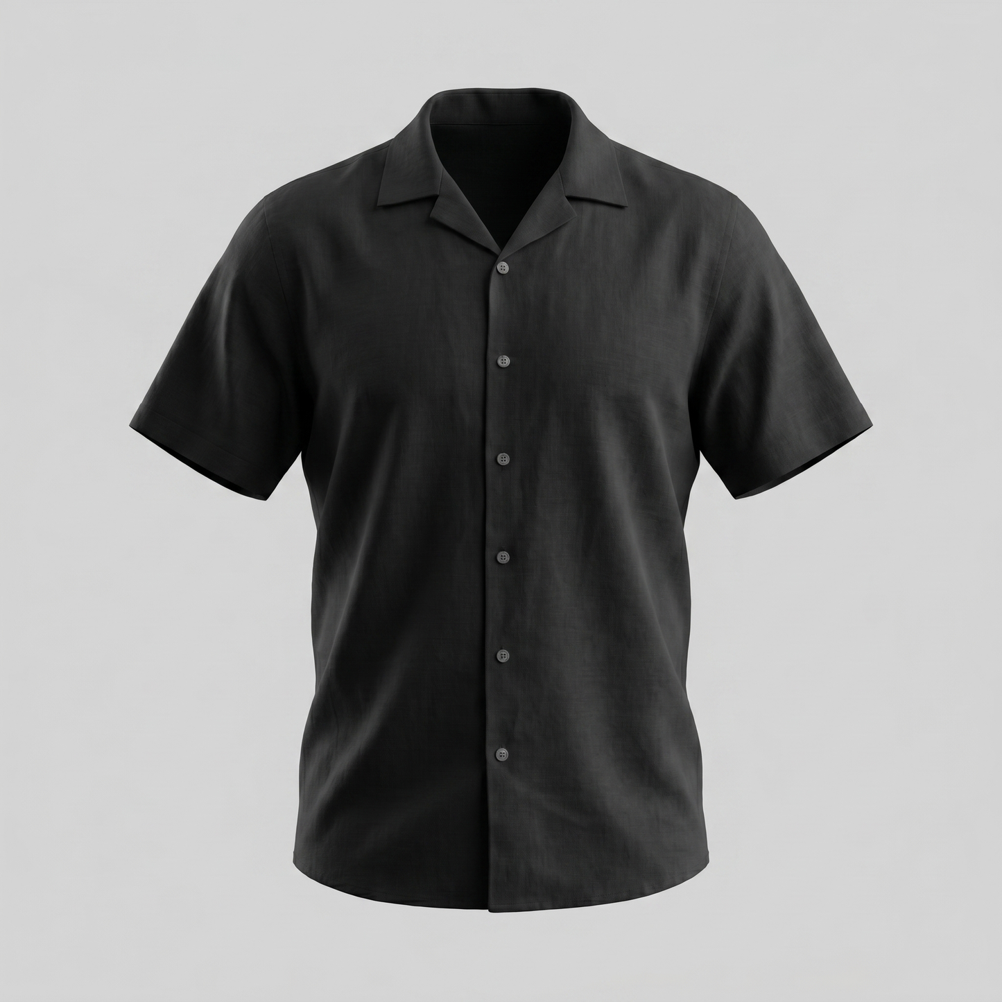 Men's Camp Collar Shirt Short-Sleeve Button-Up Cuban Collar Casual Holiday Beach Smart-Casual Everyday Rocco