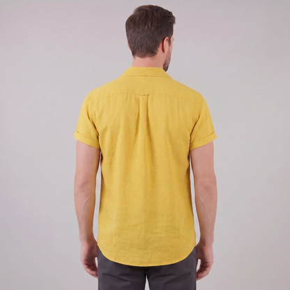 Men's Camp Collar Shirt Short-Sleeve Button-Up Cuban Collar Casual Holiday Beach Smart-Casual Everyday Rocco