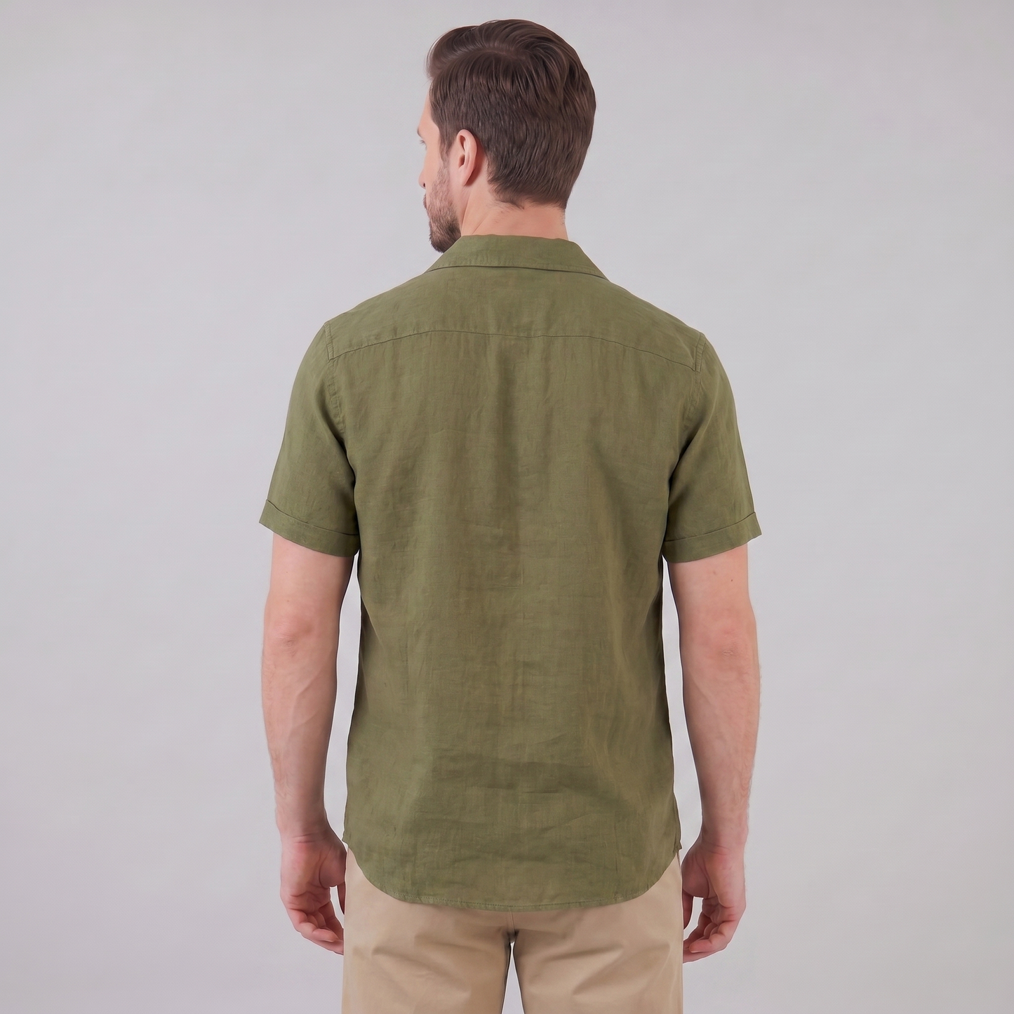 Men's Camp Collar Shirt Short-Sleeve Button-Up Cuban Collar Casual Holiday Beach Smart-Casual Everyday Rocco