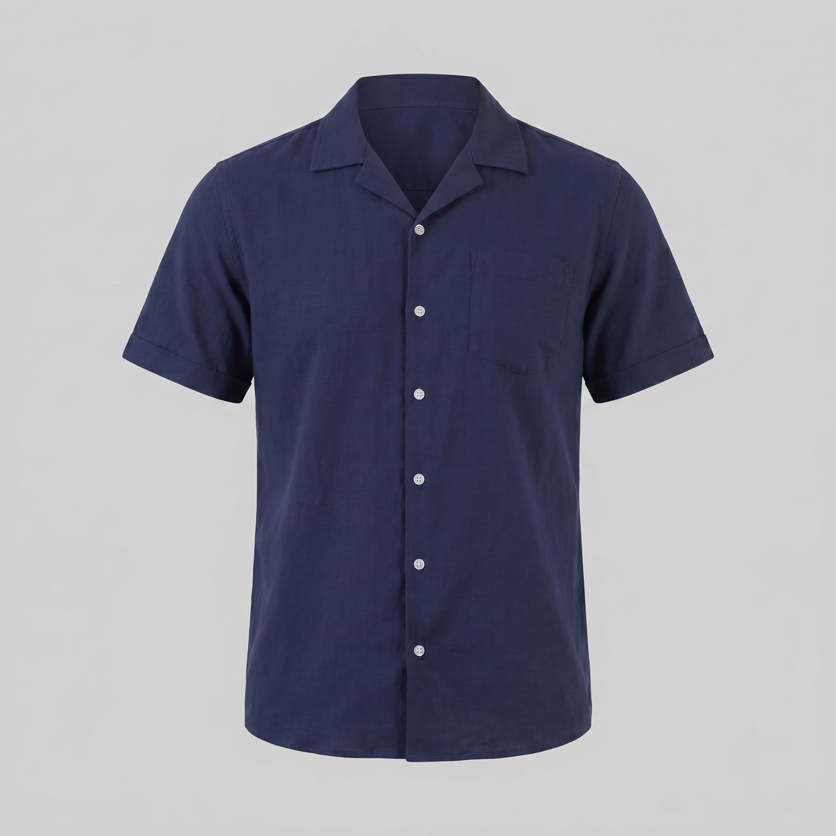 Men's Camp Collar Shirt Short-Sleeve Button-Up Cuban Collar Casual Holiday Beach Smart-Casual Everyday Rocco