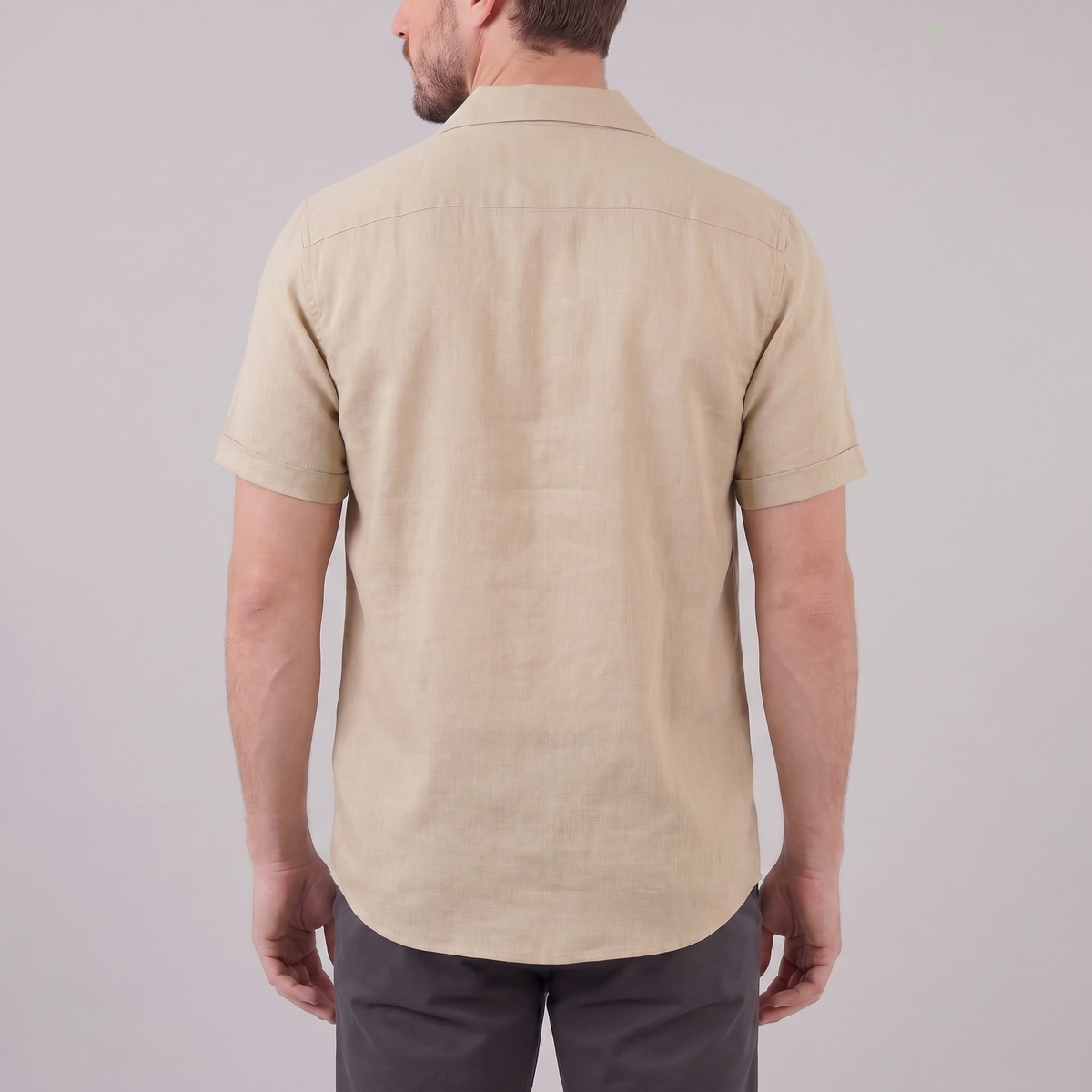 Men's Camp Collar Shirt Short-Sleeve Button-Up Cuban Collar Casual Holiday Beach Smart-Casual Everyday Rocco
