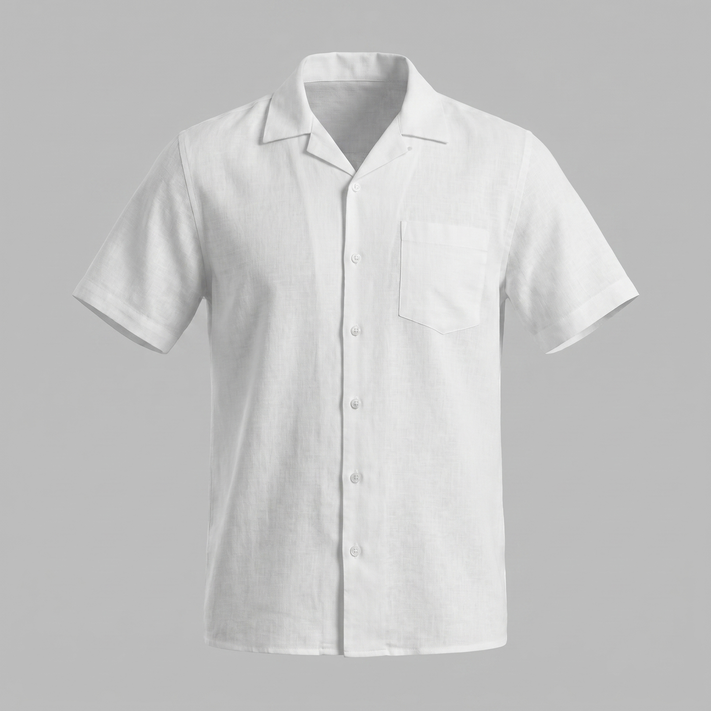 Men's Camp Collar Shirt Short-Sleeve Button-Up Cuban Collar Casual Holiday Beach Smart-Casual Everyday Rocco