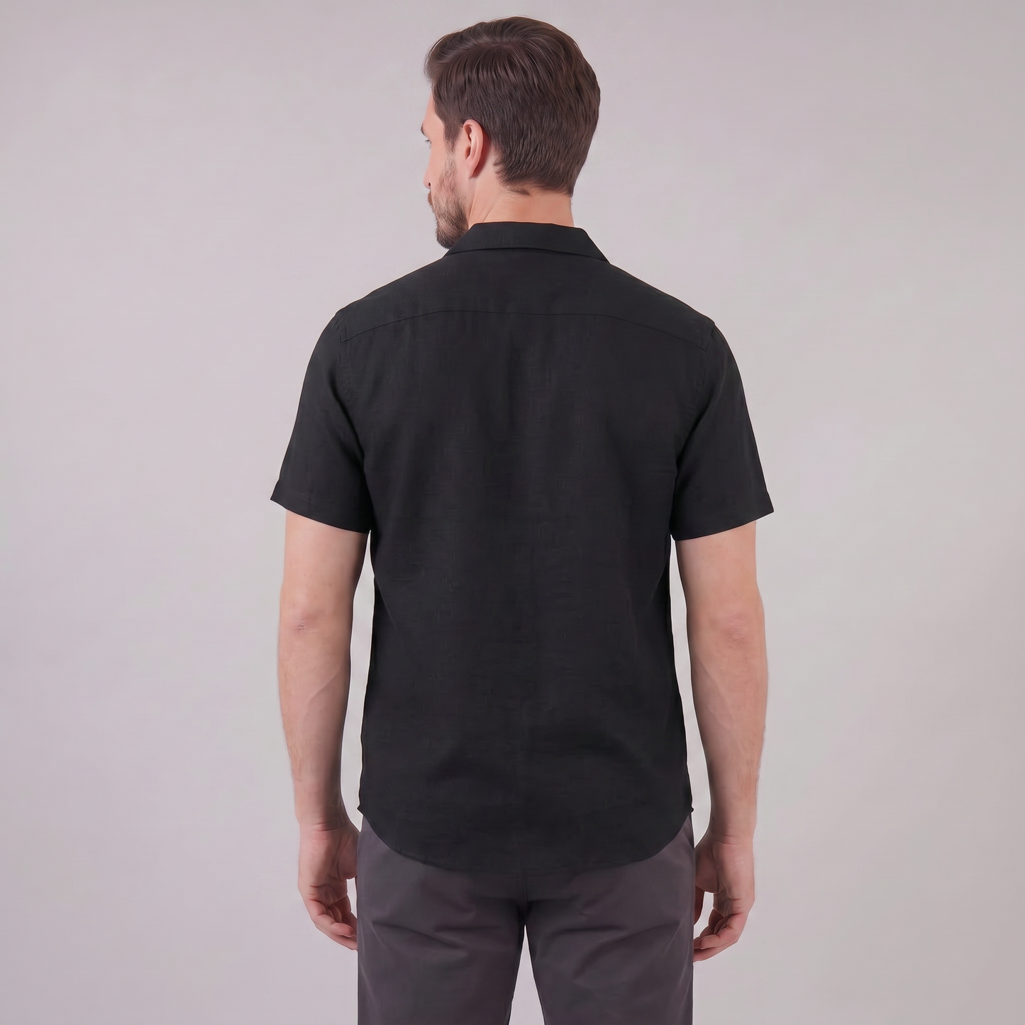 Men's Camp Collar Shirt Short-Sleeve Button-Up Cuban Collar Casual Holiday Beach Smart-Casual Everyday Rocco
