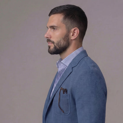 Men's Casual Blazer Single-Breasted Slim Fit Tailored Smart-Casual Office Business Formal Everyday Modern Lincoln