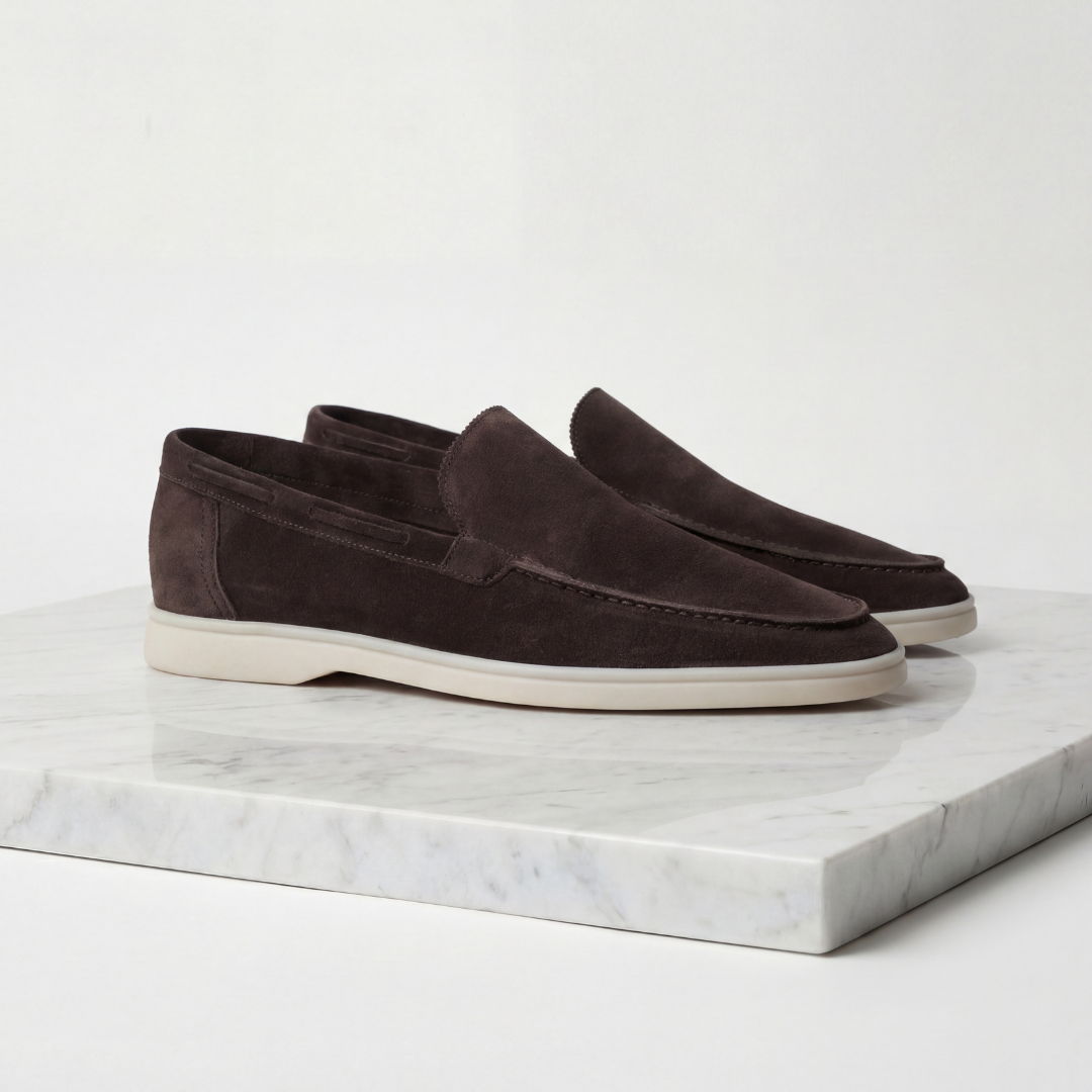 Men's Classic Loafers Slip-On Round Toe Moccasin Smart-Casual Office Casual Everyday Formal Leather Look Whitaker