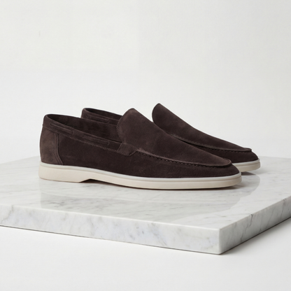 Men's Classic Loafers Slip-On Round Toe Moccasin Smart-Casual Office Casual Everyday Formal Leather Look Whitaker