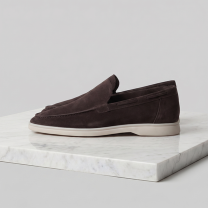 Men's Classic Loafers Slip-On Round Toe Moccasin Smart-Casual Office Casual Everyday Formal Leather Look Whitaker