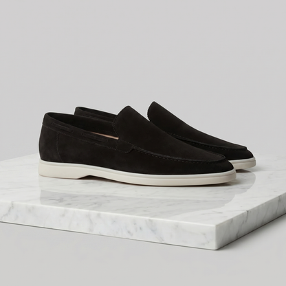 Men's Suede Loafers Slip-On Classic Round Toe Moccasin Smart-Casual Office Everyday Casual Formal Alistair