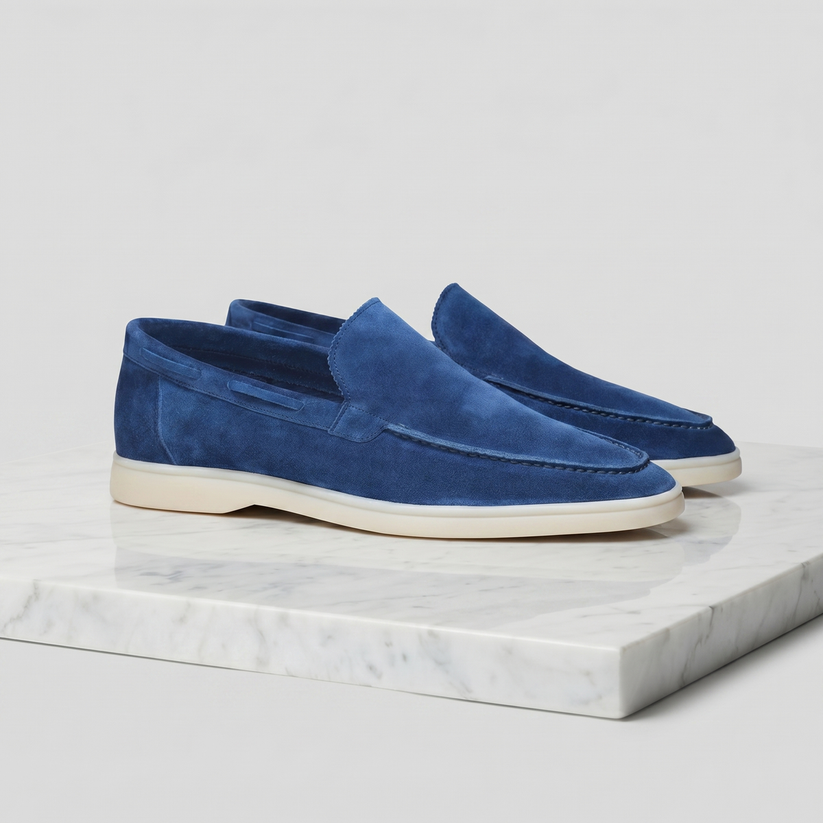 Men's Classic Loafers Slip-On Round Toe Moccasin Smart-Casual Office Casual Everyday Formal Leather Look Whitaker