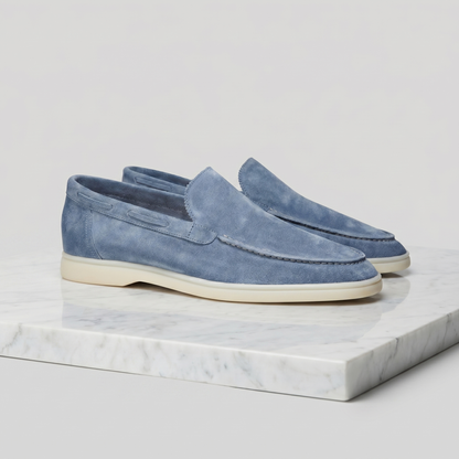 Men's Suede Loafers Slip-On Classic Round Toe Moccasin Smart-Casual Office Everyday Casual Formal Alistair