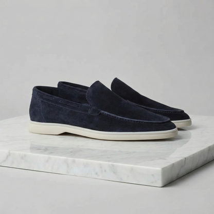 Men's Suede Loafers Slip-On Classic Round Toe Moccasin Smart-Casual Office Everyday Casual Formal Alistair