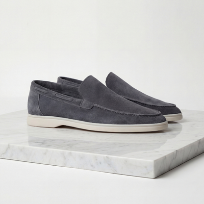 Men's Suede Loafers Slip-On Classic Round Toe Moccasin Smart-Casual Office Everyday Casual Formal Alistair