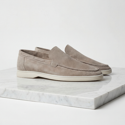 Men's Suede Loafers Slip-On Classic Round Toe Moccasin Smart-Casual Office Everyday Casual Formal Alistair