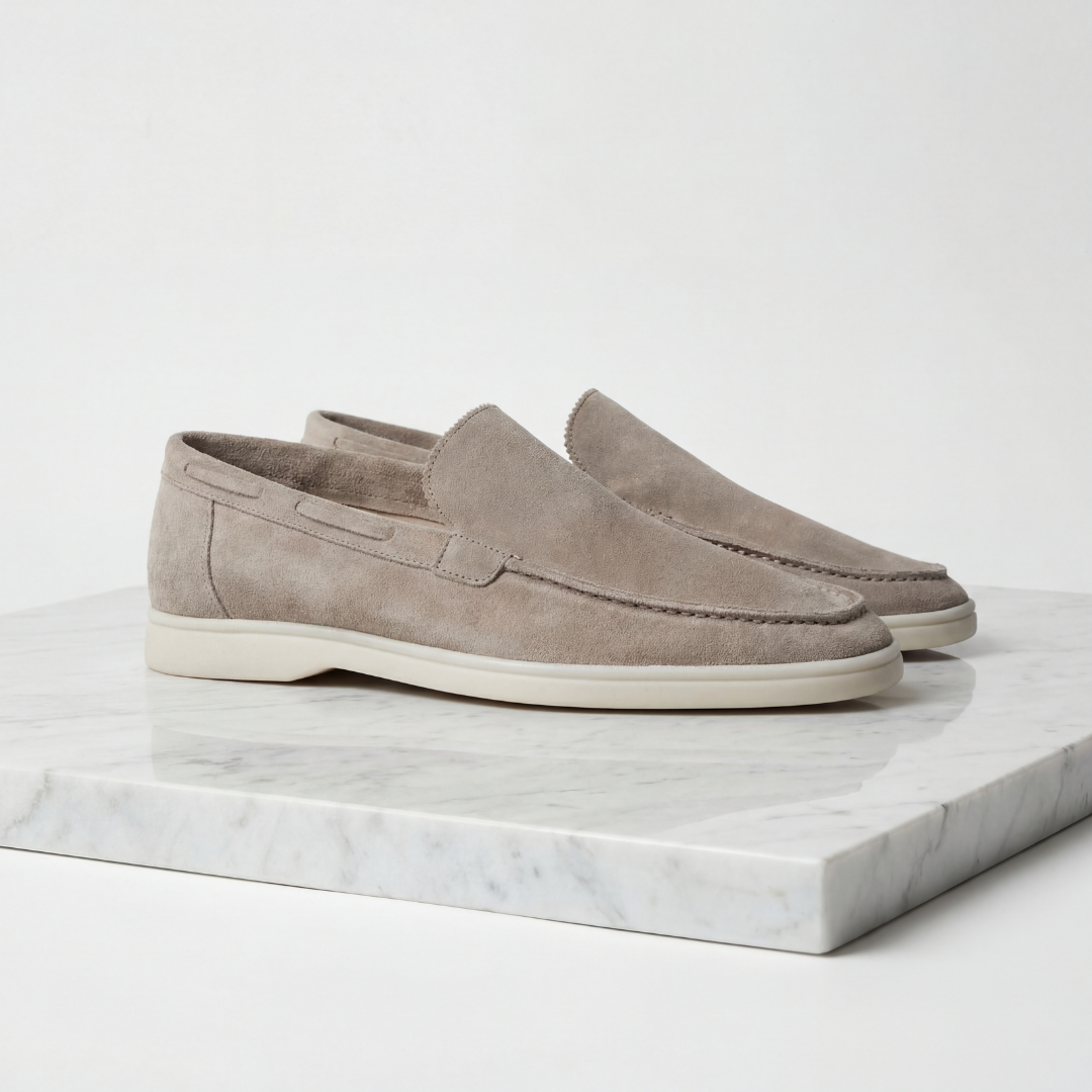 Men's Classic Loafers Slip-On Round Toe Moccasin Smart-Casual Office Casual Everyday Formal Leather Look Whitaker