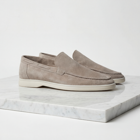 Men's Classic Loafers Slip-On Round Toe Moccasin Smart-Casual Office Casual Everyday Formal Leather Look Whitaker