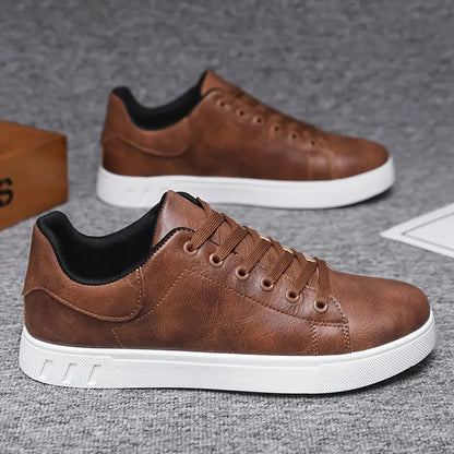 Men's Casual Sneakers Low-Top Lace-Up Trainers Everyday Walking Sport Comfort Versatile Streetwear Trendy