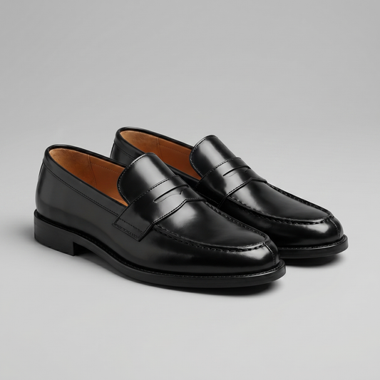 Men's Classic Loafers Slip-On Round Toe Moccasin Casual Smart-Casual Office Everyday Formal Leather Look Alden