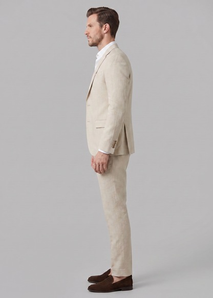 Men's Wedding Suit Set Two-Piece Blazer & Trousers Slim Fit Formal Tailored Elegant Occasion Business Sinclair