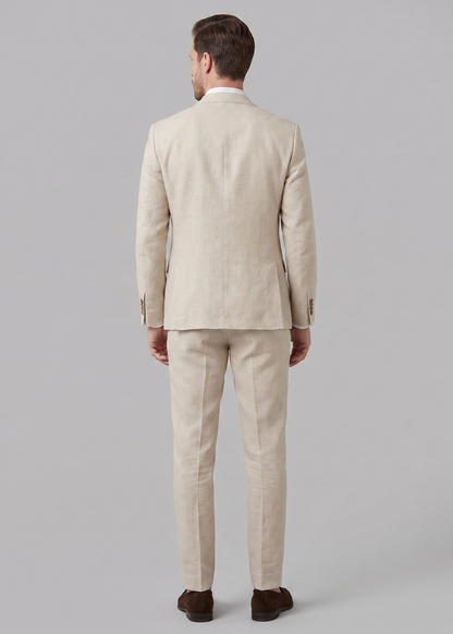 Men's Wedding Suit Set Two-Piece Blazer & Trousers Slim Fit Formal Tailored Elegant Occasion Business Sinclair