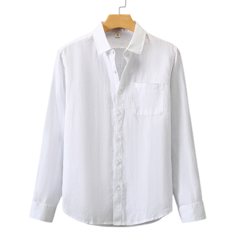 Men's Casual Shirt Long-Sleeve Button-Up Collared Smart-Casual Office Everyday Relaxed Fit Versatile Timeless Corley