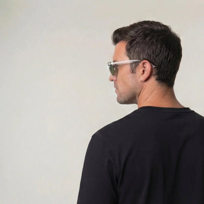 Men's Polarized Sunglasses Full-Rim Tinted Lens Fashion Retro Casual Beach Holiday Everyday Driving Cassidy