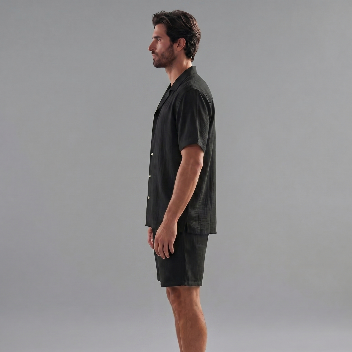 Men's Casual Set Two-Piece Short-Sleeve Matching Shirt & Shorts Casual Everyday Holiday Beach Outfit Landon