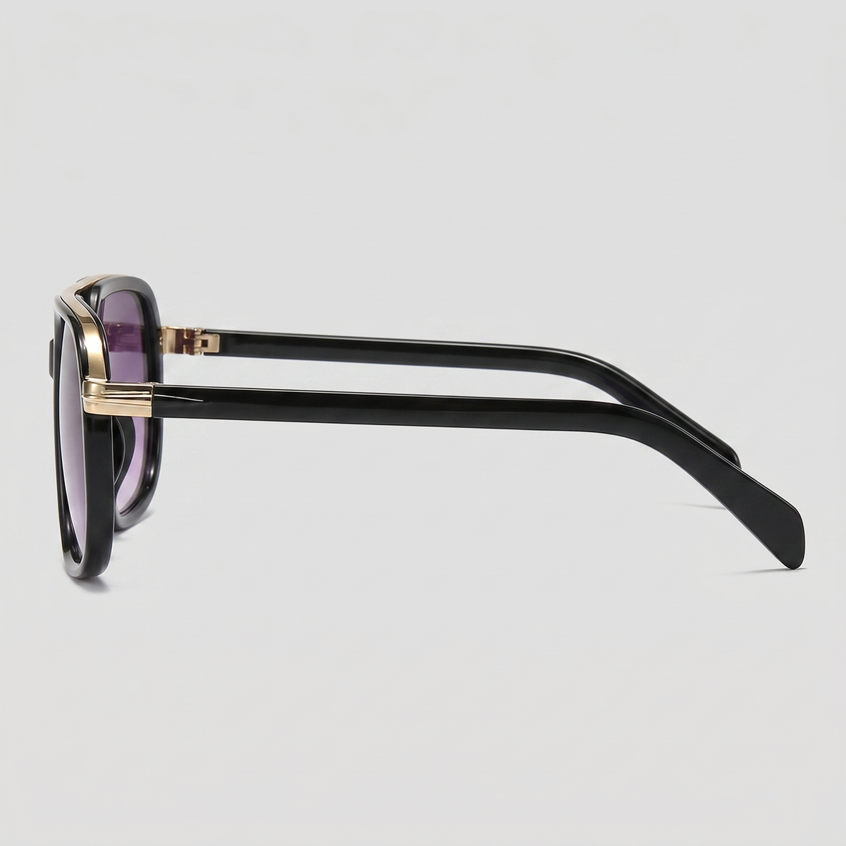 Men's Square Sunglasses Double-Bridge Metal Frame Tinted Lens Trendy Retro Fashion Casual Beach Holiday Everyday