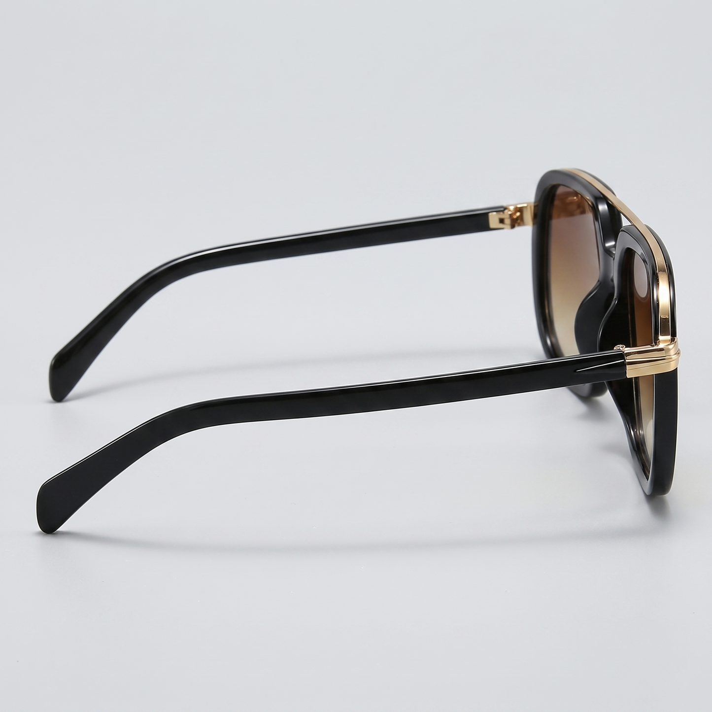 Men's Square Sunglasses Double-Bridge Metal Frame Tinted Lens Trendy Retro Fashion Casual Beach Holiday Everyday
