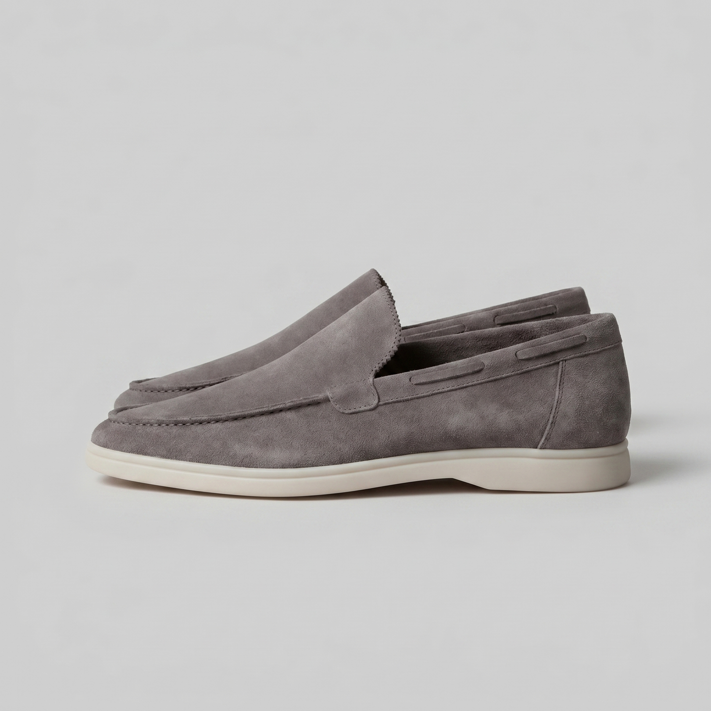 Men's Suede Loafers Slip-On Classic Round Toe Moccasin Smart-Casual Office Everyday Casual Formal Alistair
