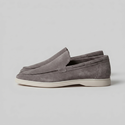 Men's Suede Loafers Slip-On Classic Round Toe Moccasin Smart-Casual Office Everyday Casual Formal Alistair