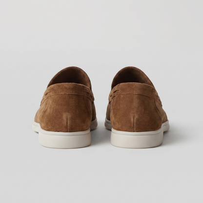 Men's Suede Loafers Slip-On Classic Round Toe Moccasin Smart-Casual Office Everyday Casual Formal Alistair