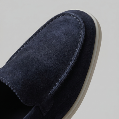 Men's Classic Loafers Slip-On Round Toe Moccasin Smart-Casual Office Casual Everyday Formal Leather Look Whitaker