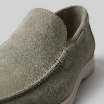 Men's Suede Loafers Slip-On Classic Round Toe Moccasin Smart-Casual Office Everyday Casual Formal Alistair