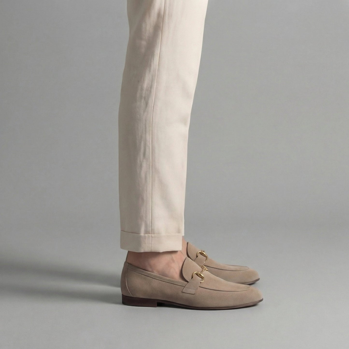 Men's Suede Loafers Slip-On Round Toe Moccasin Elegant Smart-Casual Office Formal Casual Leather Look Rupert