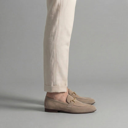 Men's Suede Loafers Slip-On Round Toe Moccasin Elegant Smart-Casual Office Formal Casual Leather Look Rupert