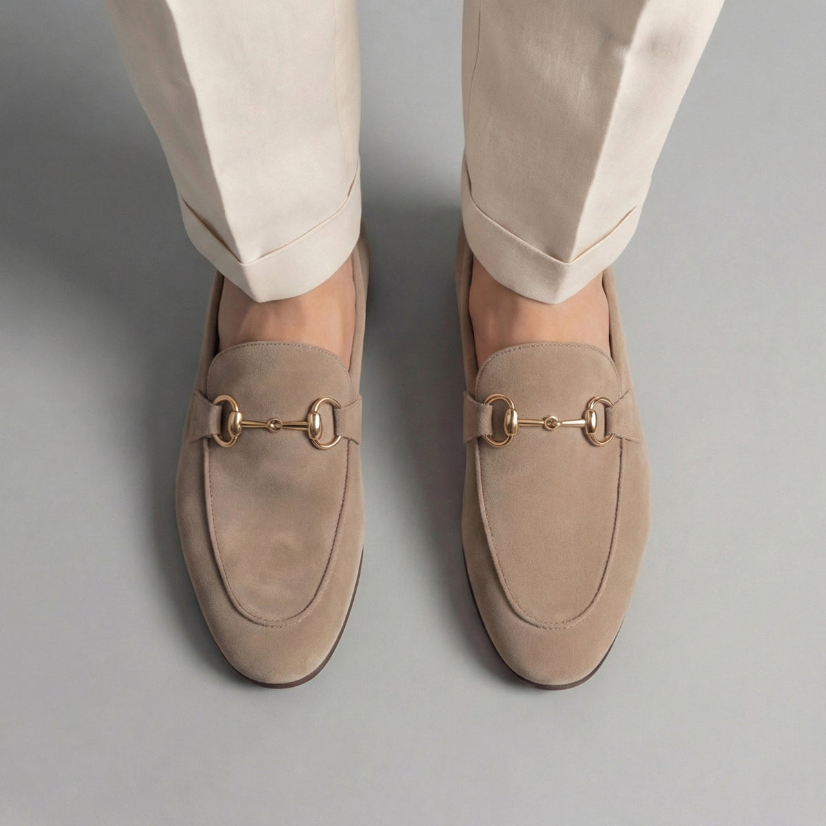 Men's Suede Loafers Slip-On Round Toe Moccasin Elegant Smart-Casual Office Formal Casual Leather Look Rupert