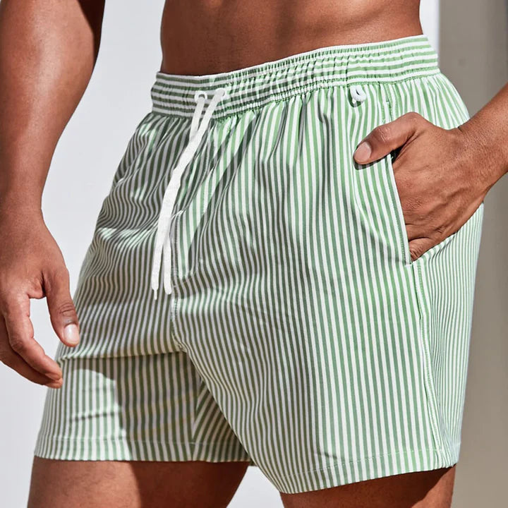 Men's Swim Shorts Quick-Dry Drawstring Mesh Lined Elastic Waist Beach Pool Holiday Everyday Casual Versatile Marlow