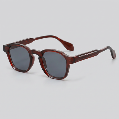 Men's Retro Square Sunglasses Full-Rim Dark Tinted Lens Fashion Casual Beach Holiday Everyday Driving